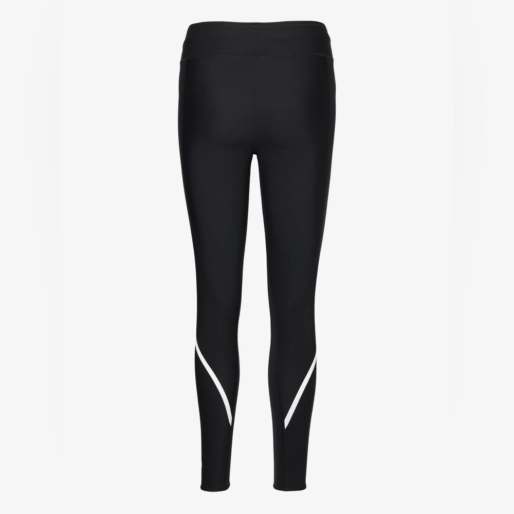 Casall Sculpture Seamless Compression Leggings Black Silver Reflective Stripe